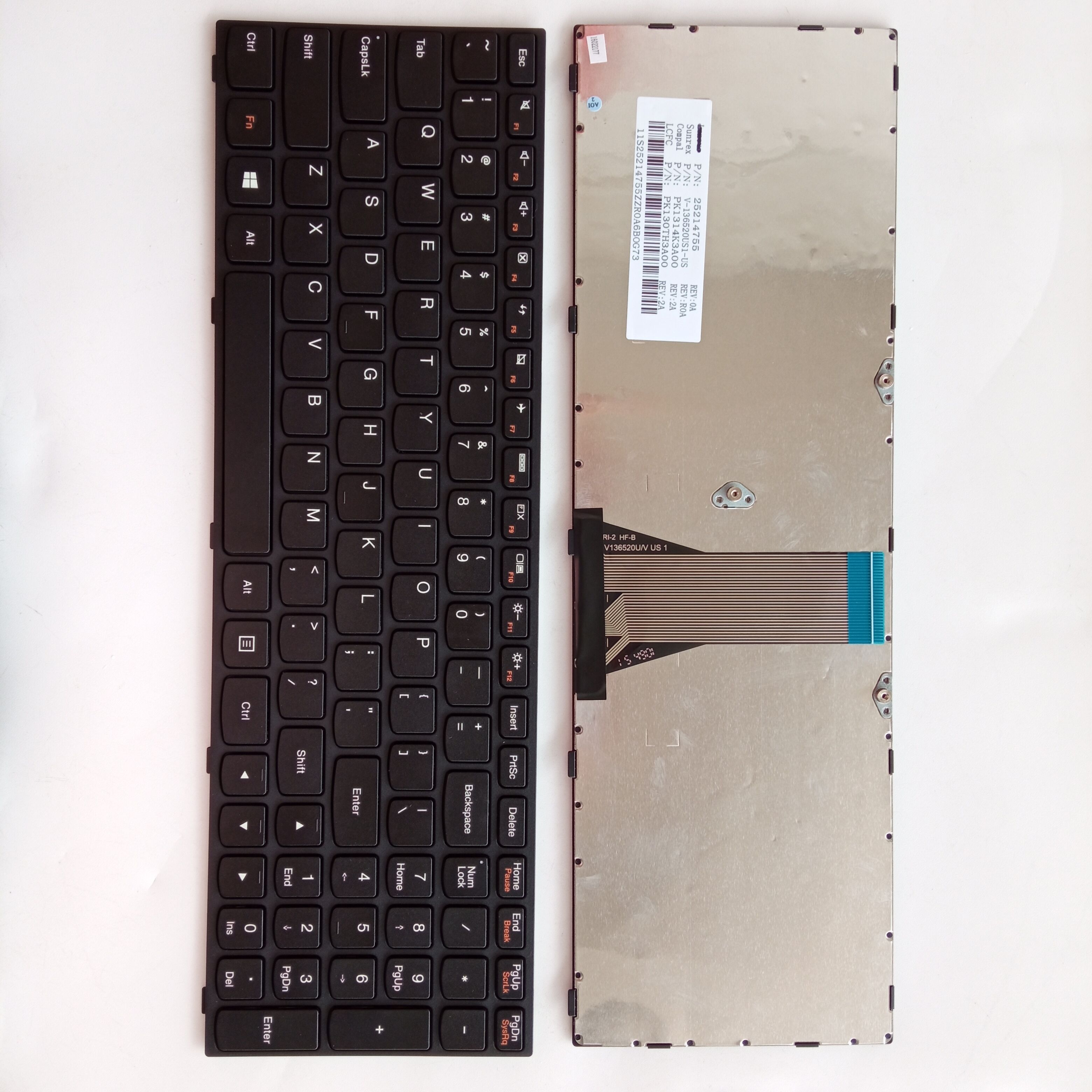 Picture of New Replacement Laptop Keyboard For LENOVO G50/G50-70/G50-30/B50-30/B50-70/Z50-70 BLACK FRAME BLACK US Layout